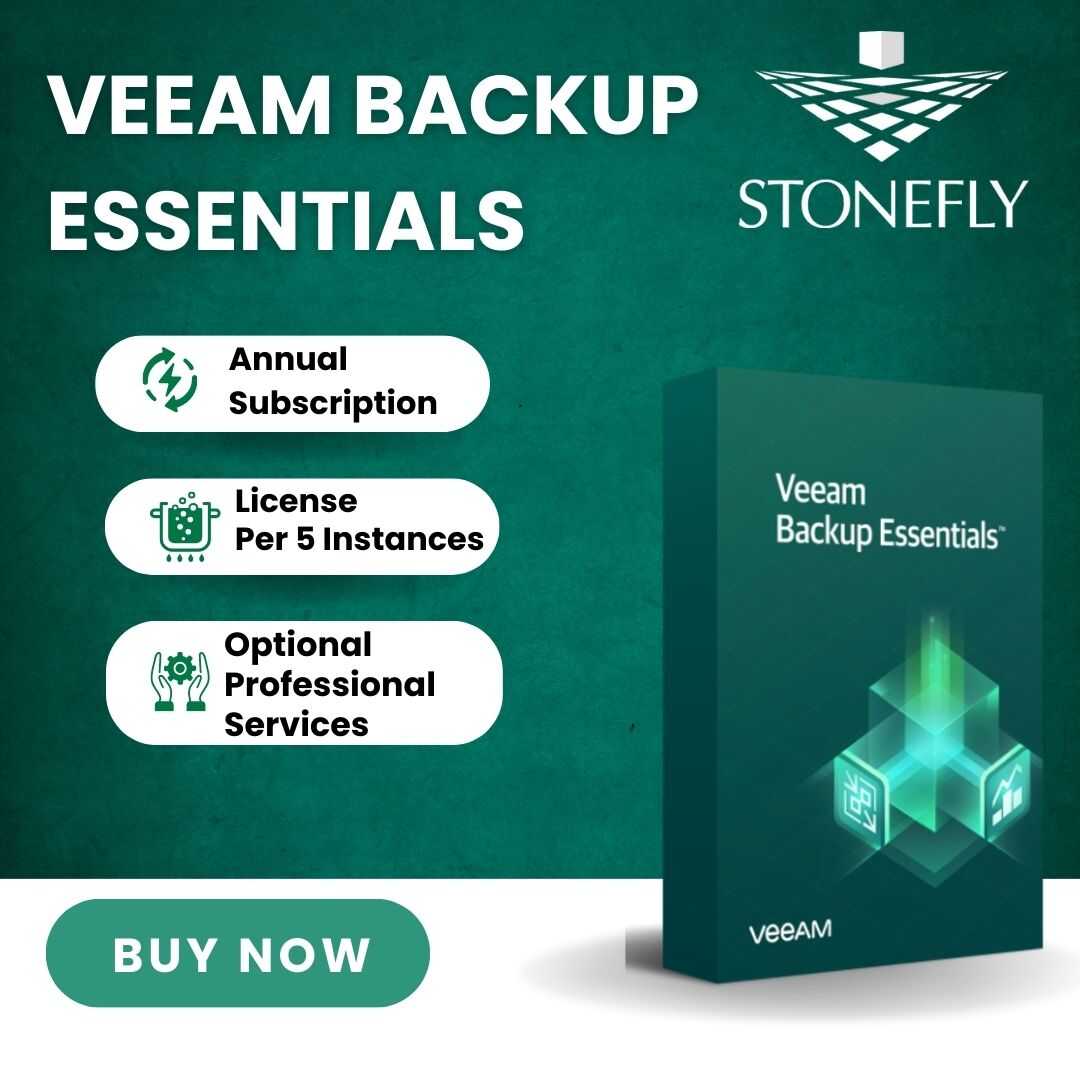 Veeam Data Platform Essentials (Veeam Backup Essentials), Annual Subscription, Per 5-Instance Universal License Pack - *USA Customers Only*